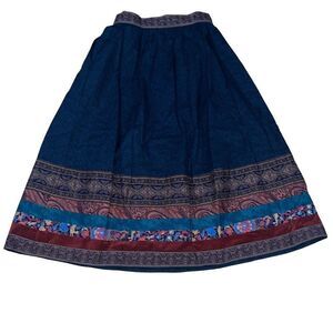Vintage Vicki Lynn Bardon Suttles & Seawinds Limited Midi Asymmetrical Skirt S